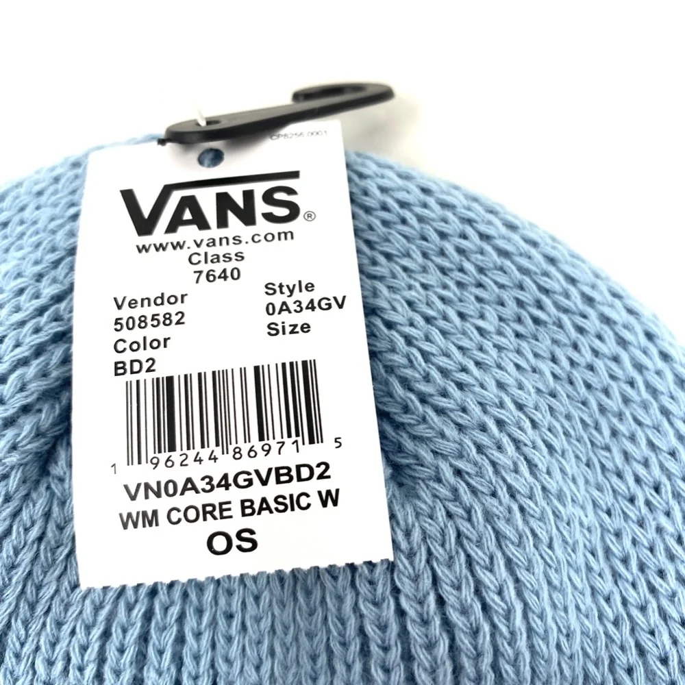 VANS Core Basic Beanie Blue Women’s Hat Unisex One Size VN0A34GVBD2